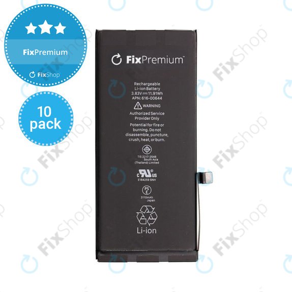 Батерия 10 Pack за iPhone 11, 3110mAh, FixPremium