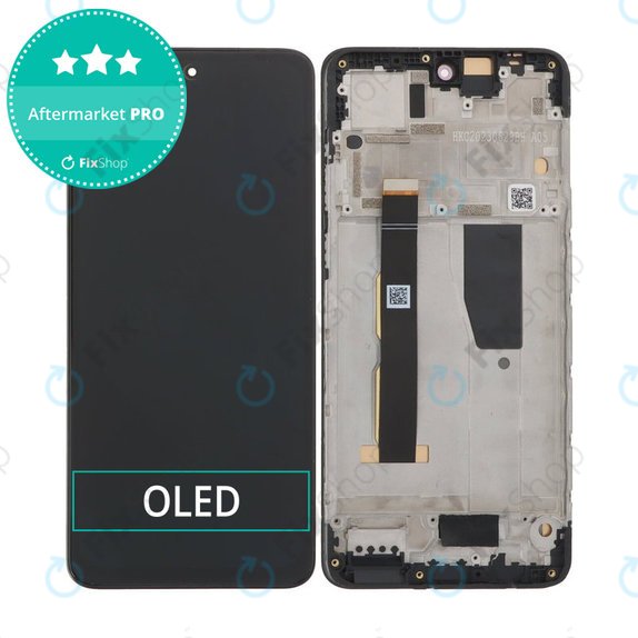 Дисплей OLED за Motorola Moto G84 XT2347, Black, Тъчскрийн с рамка