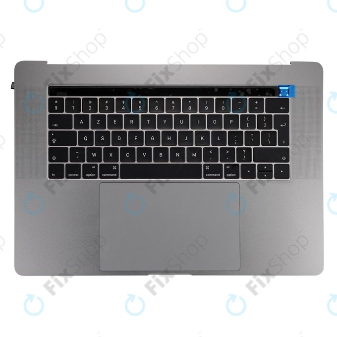 Горна рамка с клавиатура, микрофон, тъчпад и говорители за MacBook Pro 15" A1707 (късна 2016 – средата на 2017), UK, Space Gray