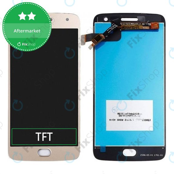 дисплей за Motorola Moto G5 Plus, Тъчскрийн без рамка, златен, Gold, TFT