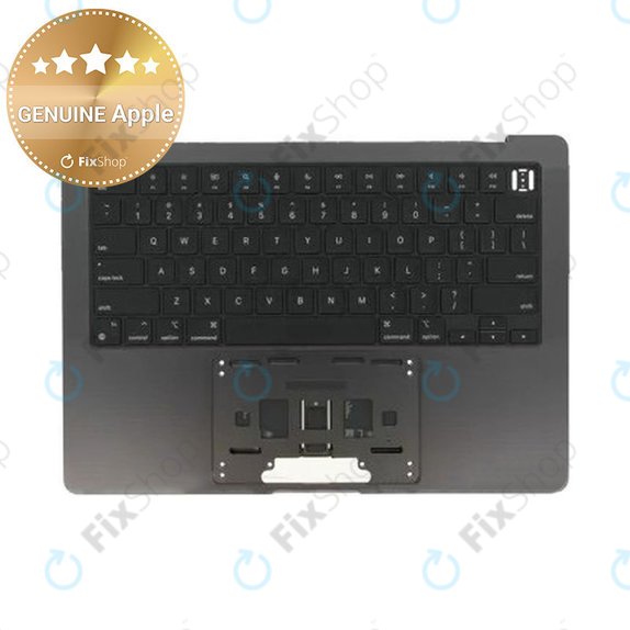 Горен корпус с клавиатура за MacBook Pro 14", A3185 (2024), с US клавиатура и батерия, Space Black, 661-50210, Genuine Apple