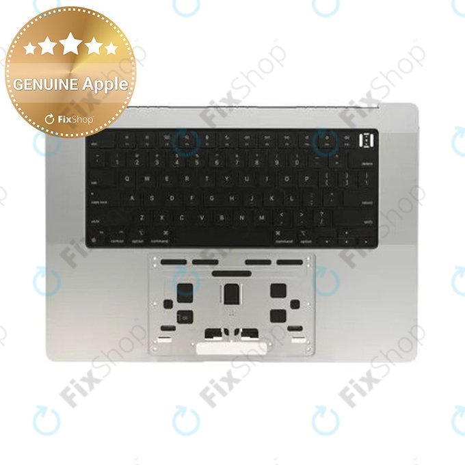 Горен корпус с клавиатура за MacBook Pro 16", A2780 (2023), с US клавиатура и батерия, Silver, 661-32190, Genuine Apple