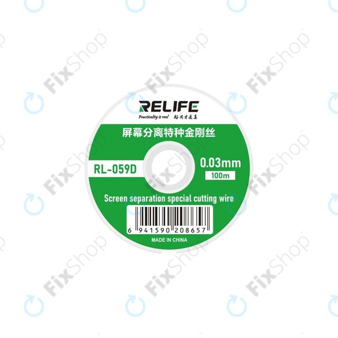 Тел за разделяне на LCD дисплеи, 0.03mm x 100m, Relife RL-059D