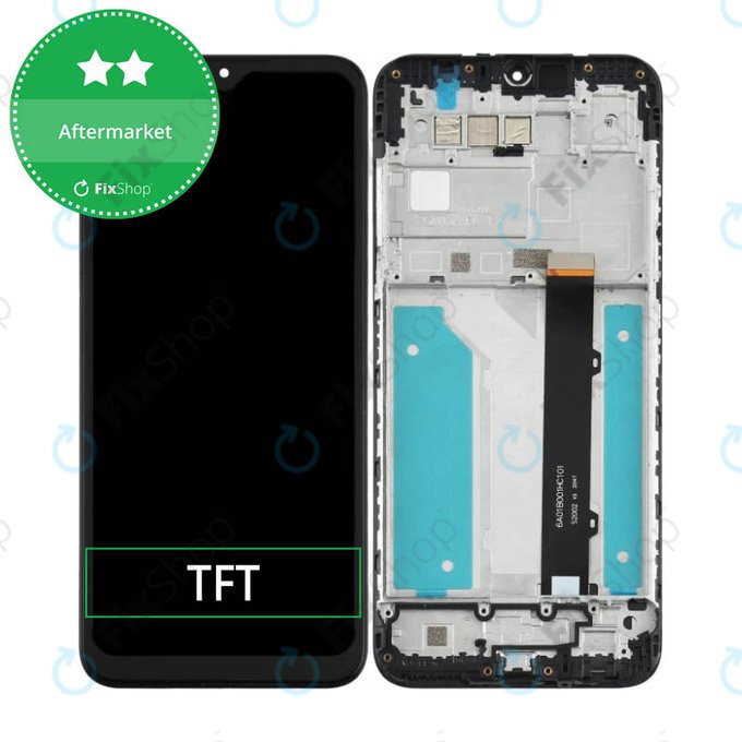 дисплей за LG K41S, Тъчскрийн и рамка, черен, Black, TFT
