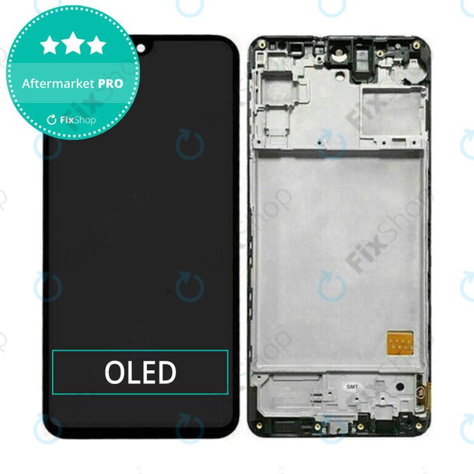 дисплей OLED за Samsung M31s M317F, Тъчскрийн и рамка, Mirage Black