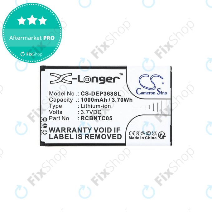 Батерия за Doro Primo 368, 1000mAh, Li-Ion, 3.7V, RCBNTC05, HQ