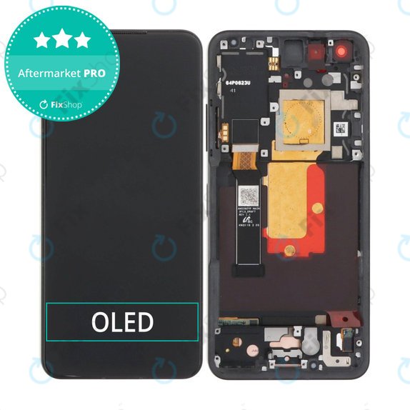 дисплей OLED за Asus Zenfone 9 AI2202, Тъчскрийн и рамка, Midnight Black