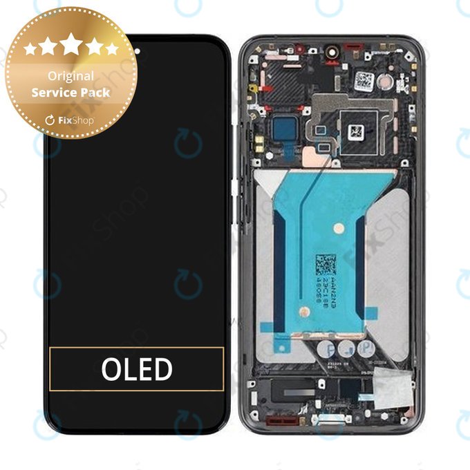 Дисплей за Xiaomi 14 23127PN0CC, Black, Тъчскрийн с рамка, 56000400N300 Genuine Service Pack