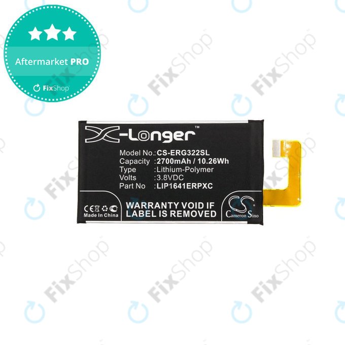 Батерия за Sony Xperia XA1 Ultra G3221, 2700mAh, Li-Pol, 3.8 V, LIP1641ERPXC, HQ