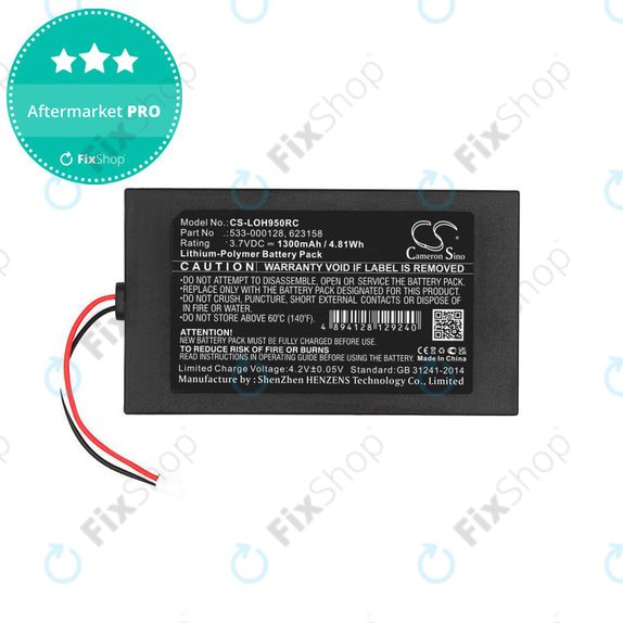 Батерия за Logitech Harmony 9, 1300mAh, Li-Pol, 3.7V, 533-000128, HQ