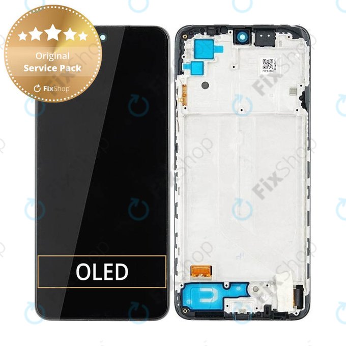 дисплей за Xiaomi Redmi Note 10, Тъчскрийн и рамка, Onyx Grey, 5600020K7A00, Genuine Service Pack