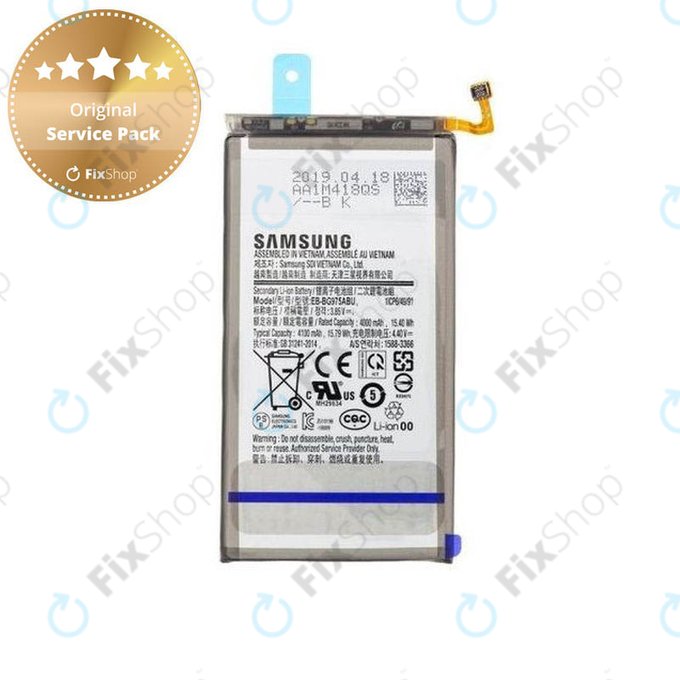 Батерия за Samsung S10 Plus G975F, EB-BG975ABU, 4100mAh, GH82-18827A, Genuine Service Pack