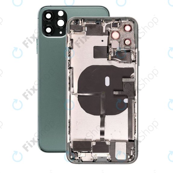 Заден калъф със малки части за iPhone 11 Pro Max, зелен, Green