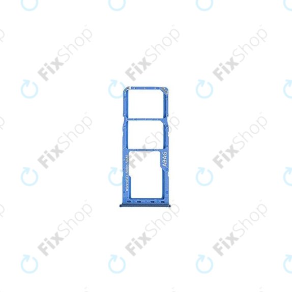 SIM/SD държач за Samsung A21s A217F, GH98-45392C, син, Blue, Genuine Service Pack