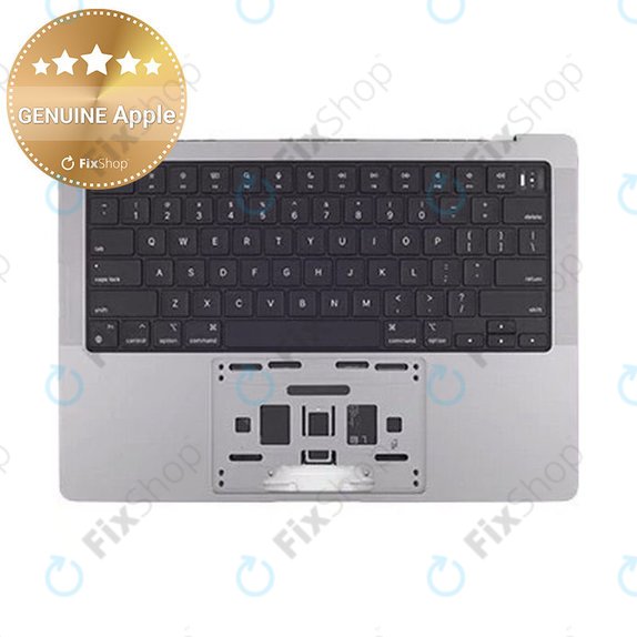 Горен корпус с клавиатура за MacBook Pro 14", A2442 (2021), A2779 (2023), с US клавиатура и батерия, Space Gray, 661-21972, Genuine Apple
