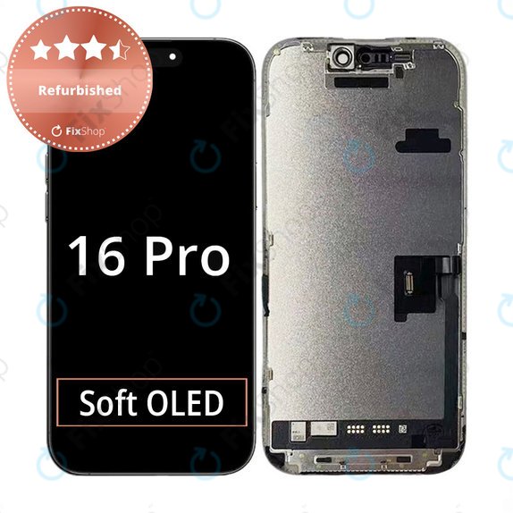 Дисплей за iPhone 16 Pro, Тъчскрийн с рамка, Refurbished