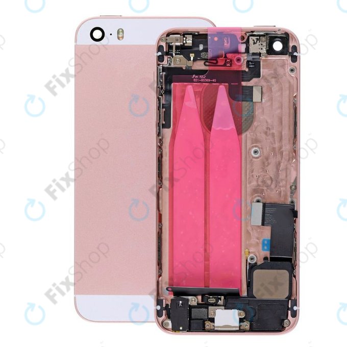 Заден калъф със малки части за iPhone SE, Rose Gold