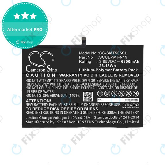 Батерия за Samsung Galaxy Tab A7, 6800mAh, Li-Pol, 3.85V, SCUD-WT-N19, HQ