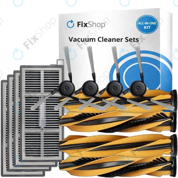 Комплект резервни части за Mova Z60 Ultra Roller (2 чифта основни четки, 4x Филтър, 4x Странична четка)