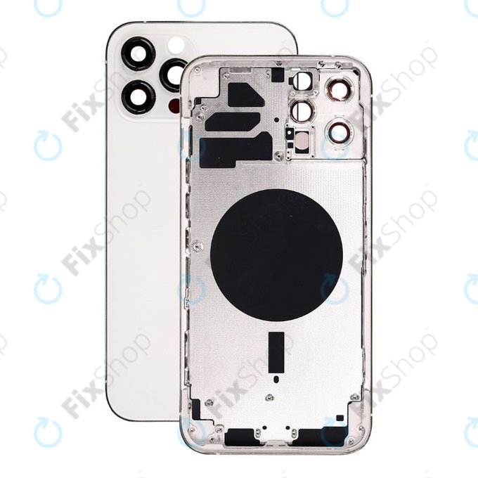 Заден калъф за iPhone 12 Pro Max, Сребро, Silver