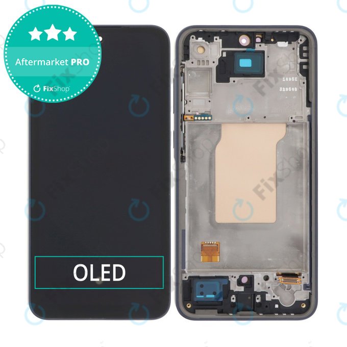 Дисплей OLED за Samsung A35 A356B, Awesome Iceblue, Тъчскрийн с рамка