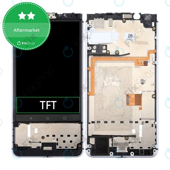 дисплей за Blackberry Keyone, Тъчскрийн и рамка, черен, Black, TFT