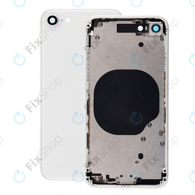 Заден калъф за iPhone SE (2nd Gen 2020), бял, White