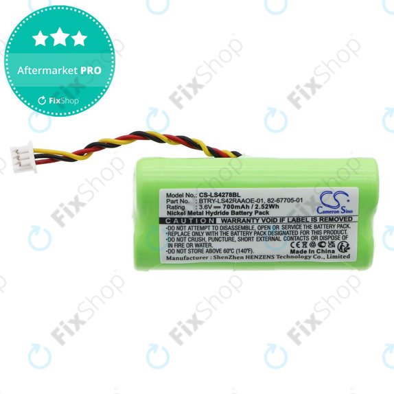 Батерия за Symbol DS6878, LS4278, 700mAh, Ni-MH, 3.6V, BTRY-LS42RAAOE-01, HQ
