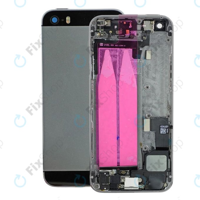 Заден калъф със малки части за iPhone SE, Space Gray