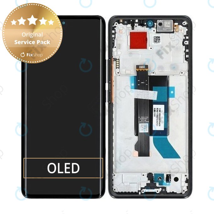 Дисплей за Xiaomi Poco X7 24095PCADG, Black, Тъчскрийн с рамка, 5600010O16P00 Genuine Service Pack