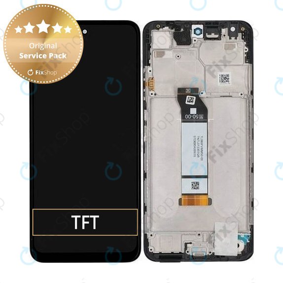дисплей за Xiaomi Poco M3 Pro, Тъчскрийн и рамка, 560002K19P00, Power Black, Genuine Service Pack
