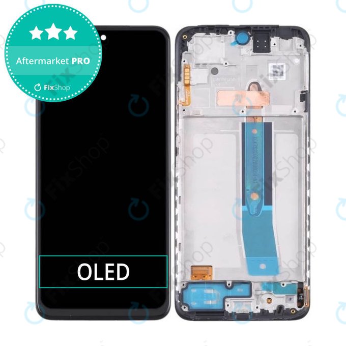 дисплей OLED за Xiaomi Redmi Note 11, Тъчскрийн и рамка, черен, Black