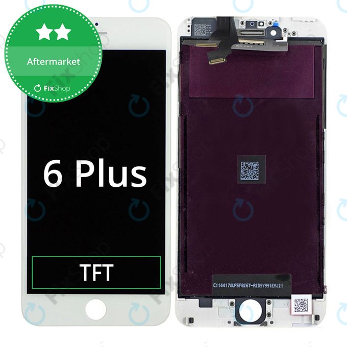 Дисплей за iPhone 6 Plus, White, Тъчскрийн с рамка
