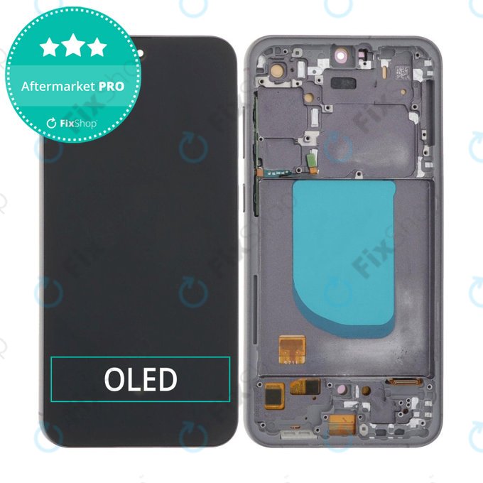 дисплей OLED за Samsung S23 FE S711B, Тъчскрийн и рамка, Graphite