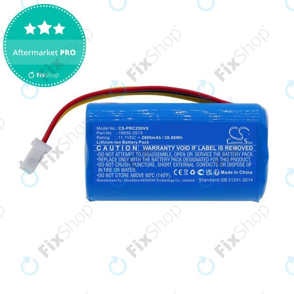 Батерия за CleanMate S460, Pure Clean PUCRC25, 2600mAh, Li-Ion, 11.1V, 18650-3S15, HQ