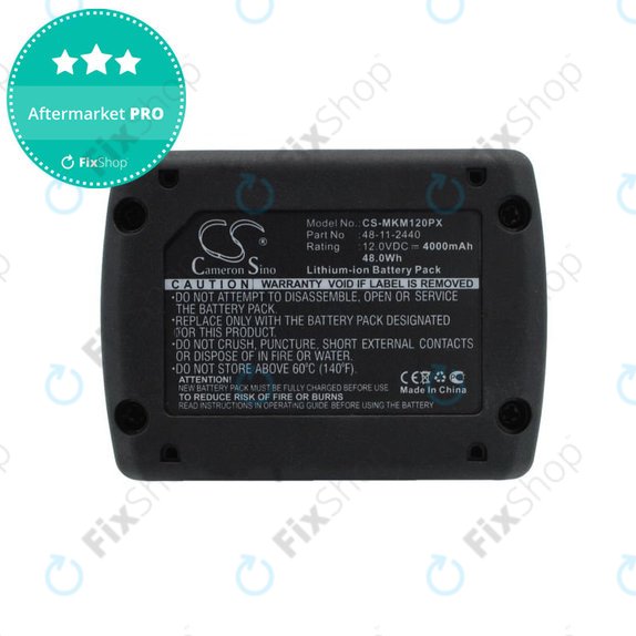 Батерия за Milwaukee M12 B4 Redlithium, 4000mAh, Li-Ion, 12V, 48-11-2440, HQ