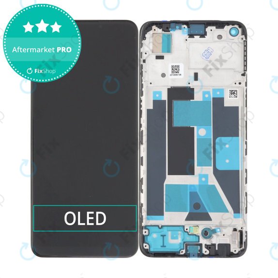 дисплей OLED за Realme 9, Тъчскрийн и рамка, Meteor Black