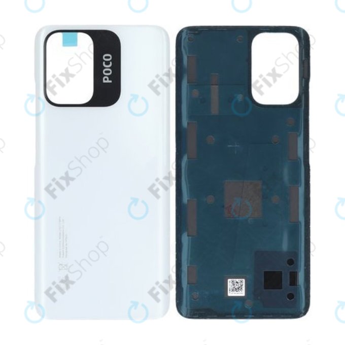 Капак на батерията за Xiaomi Poco M5s, 55050002LE9T, бял, White, Genuine Service Pack