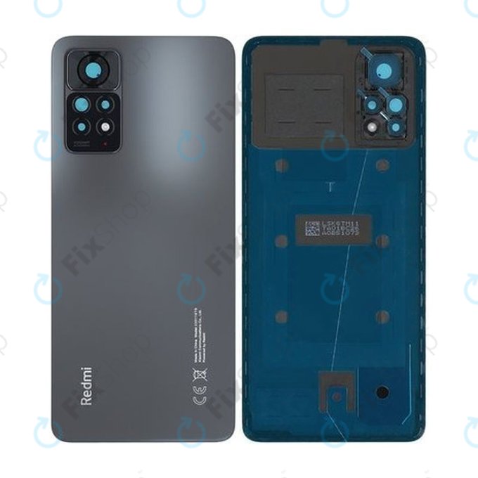 Капак на батерията за Xiaomi Redmi Note 11 Pro 4G 2201116TG 2201116TI, 5600060K6T00, Graphite Grey, Genuine Service Pack