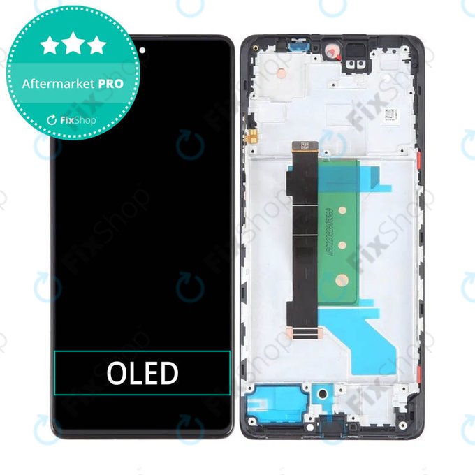 дисплей OLED за Xiaomi Redmi Note 12 Pro+ 5G, Тъчскрийн и рамка, Midnight Black