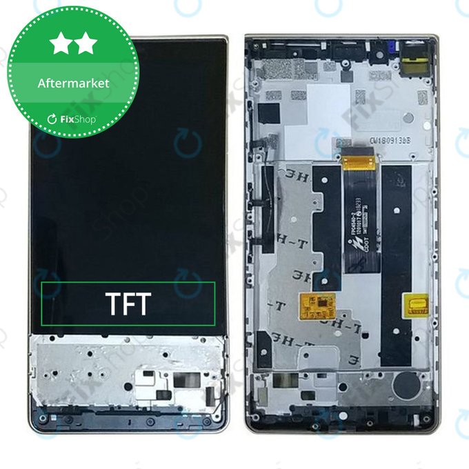 дисплей за Blackberry Key2 LE, Тъчскрийн и рамка, черен, Black, TFT