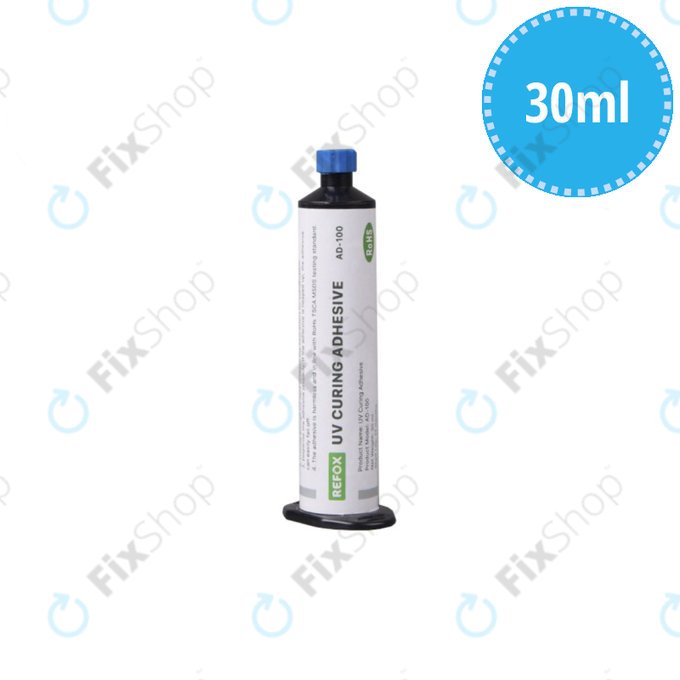 UV втвърдяващо се водоустойчиво лепило (30ml), Refox AD-100