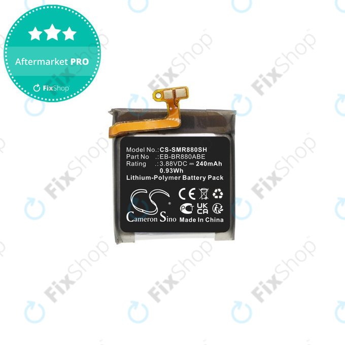 Батерия за Samsung Galaxy Watch 4 40mm, Watch4 Classic 42mm, 240mAh, Li-Pol, 3.88V, EB-BR880ABE, HQ