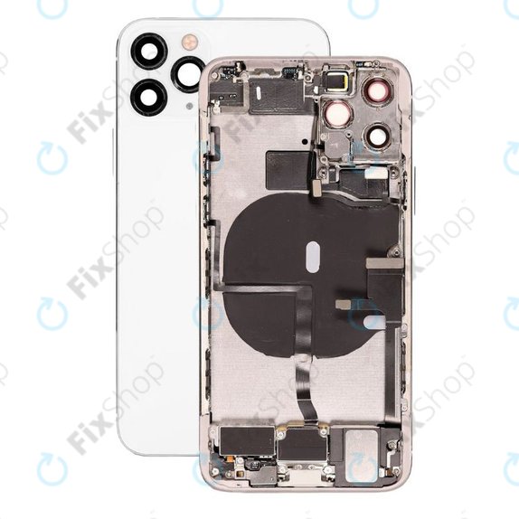 Заден калъф със малки части за iPhone 11 Pro, Сребро, Silver
