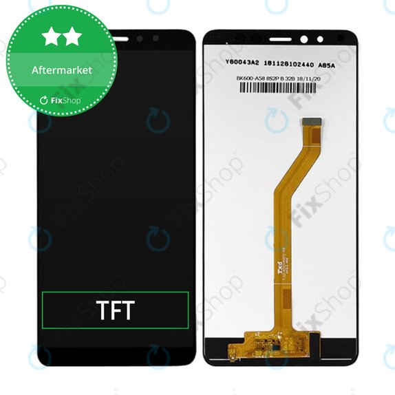 дисплей за Lenovo K5 Pro, Тъчскрийн без рамка, черен, Black, TFT