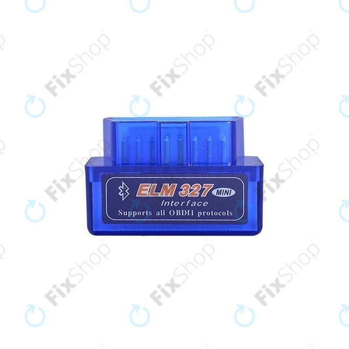 Уред за диагностика на автомобили, Mini, ELM327, Bluetooth, OBD2, Син, ELM Electronics