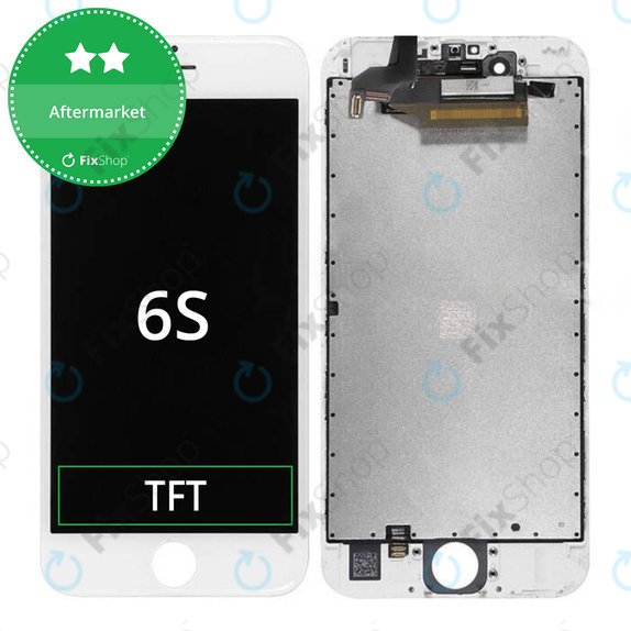 Дисплей за iPhone 6S, White, Тъчскрийн с рамка