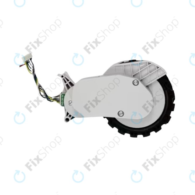 Колело с мотор ляво за Xiaomi Robot Vacuum X20, S10, Dreame X30, X20, X10 Pro, White, Бял