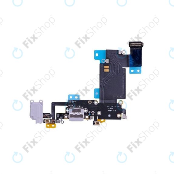 Конектор за зареждане с гъвкав кабел за iPhone 6S Plus, сив, Gray