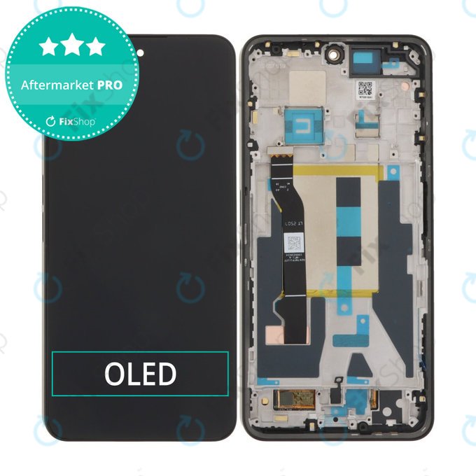 Дисплей OLED за Nothing Phone (3a) Pro, Black, Тъчскрийн с рамка